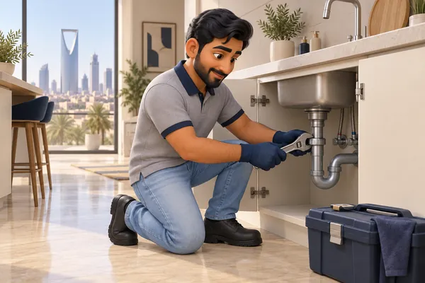 3D service illustration: Plumbing Repairs & Maintenance