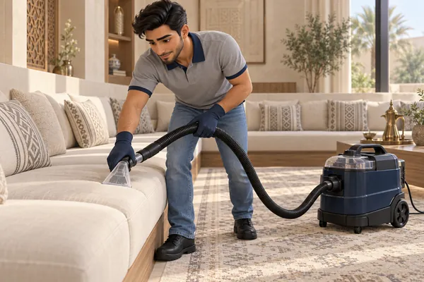 3D service illustration: Sofa, Majlis, Carpet & Rug Cleaning